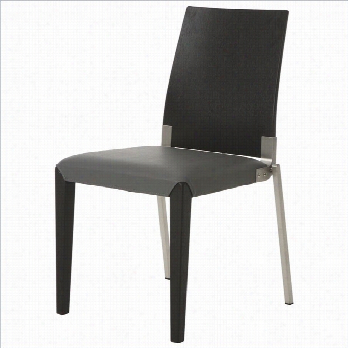 Pastel Furhiture Quinn Dining Chair In Gray