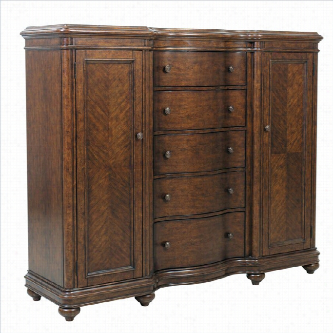 Pulaski Montgomery Master Chest In Dark Wood