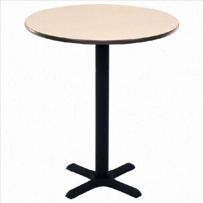 Regency Round Cafe Table In Beige-30 Inch