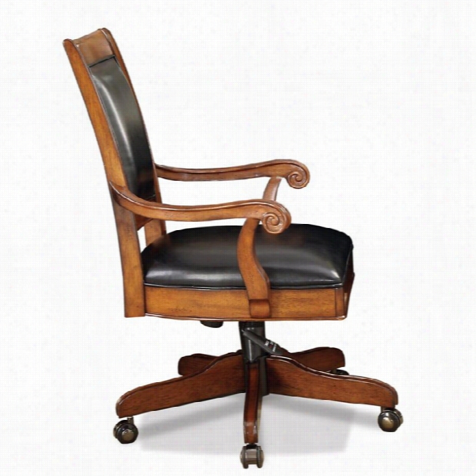 Riverside Furniture Cantata Desk Office Chair In Burnished Cherry