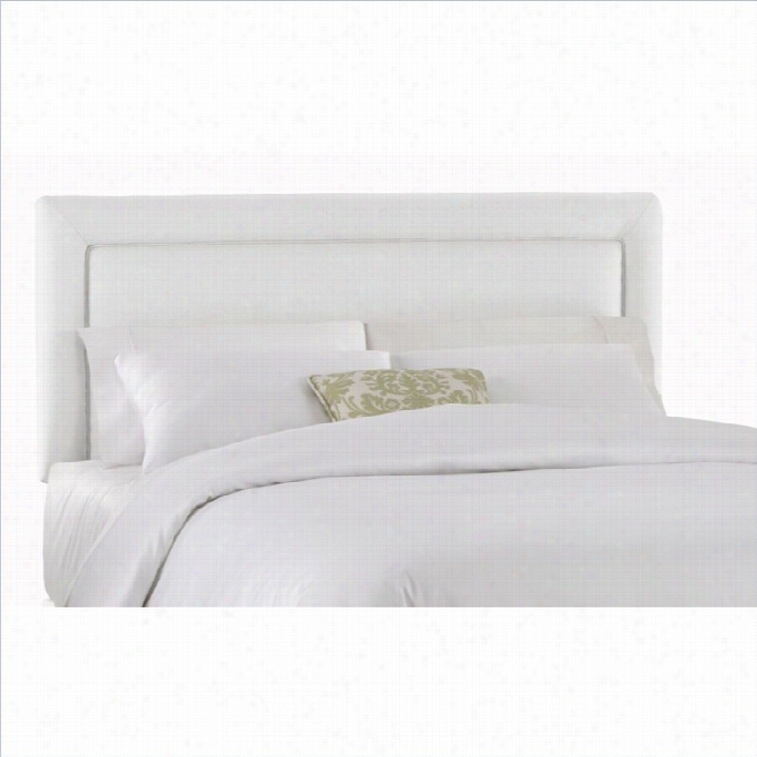 Skyline Furniture Pnael Headb Oard In White-twin