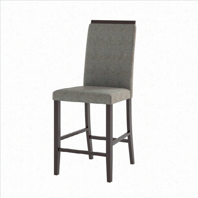 Sonax Corliving Bistro Dining Chairs In Pewter Grey Sand Fabric (set Of 2)
