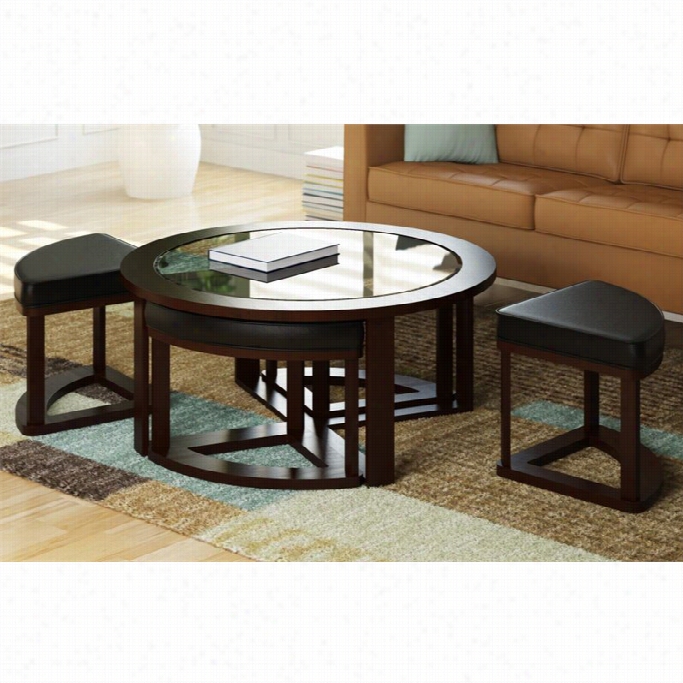 Sonax Corlivng Belgrove 5 Piece Coffee Table In Dark Espresso