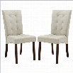 Baxton Studio Anne Dining Chair in Beige (Set of 2)