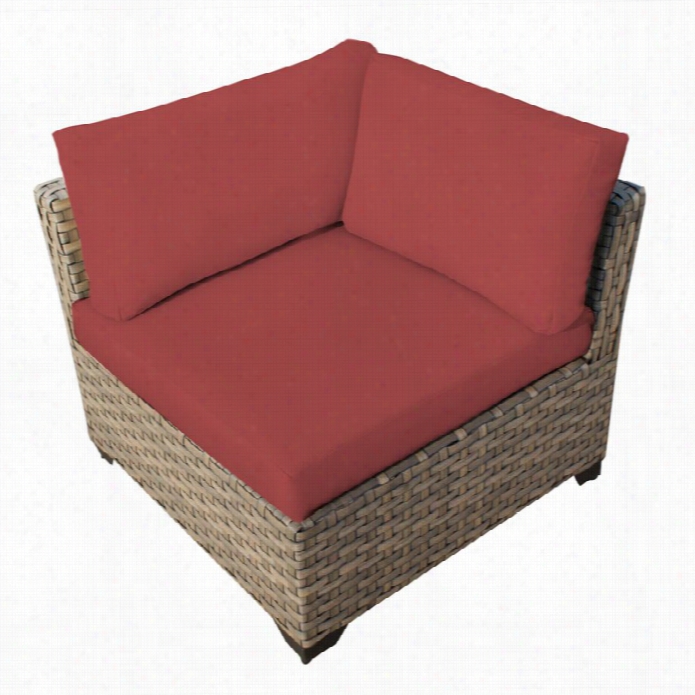 Tkc Mnterey Outdoor Wicke R Corner Chair In Terracotta