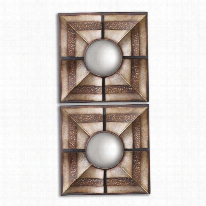 Uttermlst Euthalia Square Mirrors (set Of 2)