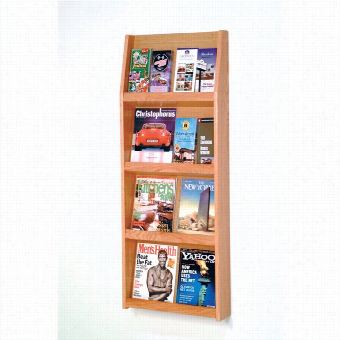 Wooden Mallet Literature Displayy In Light Oak