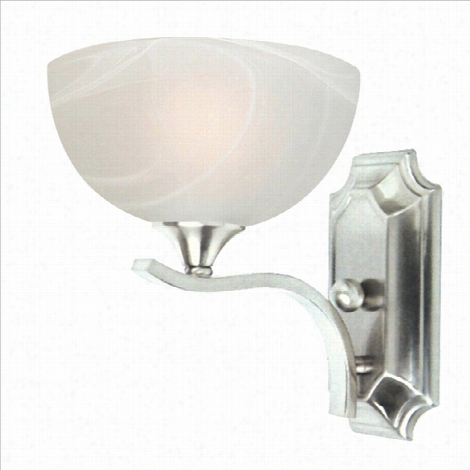 Yosemite Home Decor Glacier Point 1 Light Vanity Lighting In Satin Nickel