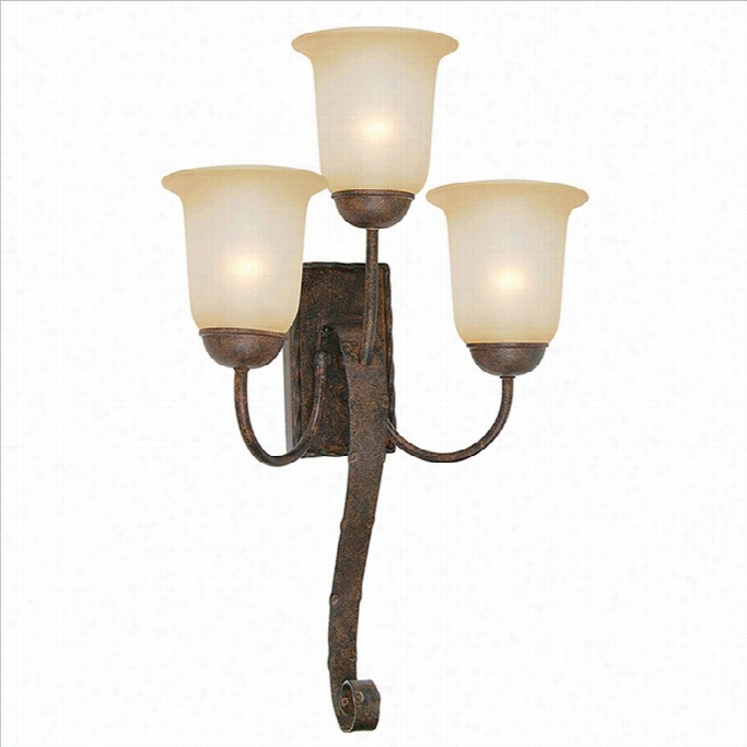 Yosemite Home Decorr Mckensi 3 Lights Wall Sconce In Bronze