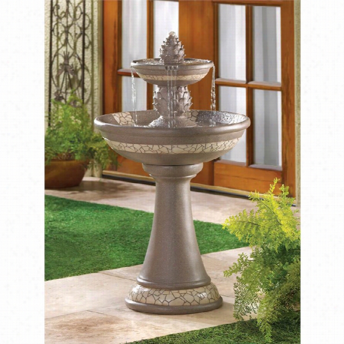 Zingz And Thingz Mossaic Courtyarc Fountain