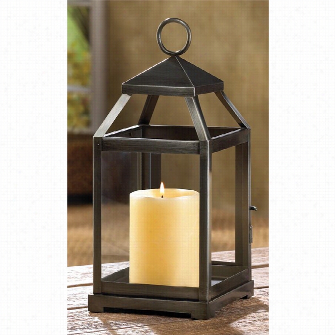 Zingz And Thingz Rustic Silver Candle Lantern