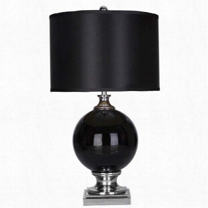 Abbyson Living Glass Table Lamps In Black