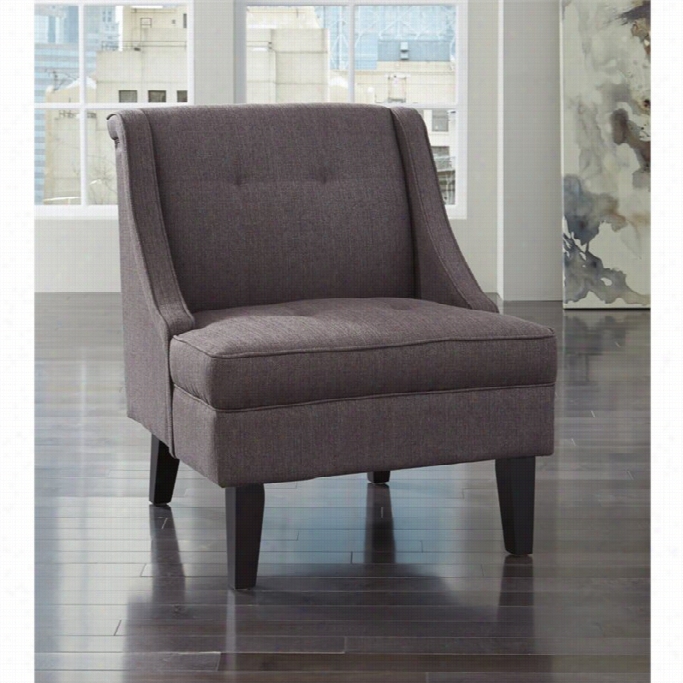 Ashley Clarinda Fabric Accent Chair In Gray