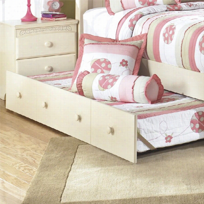 Ashley Cot Tage Retreqt Twin Panel Trundle In Cream