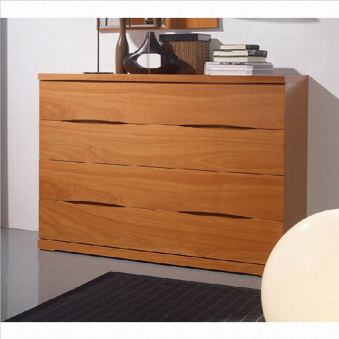 Benicarlo 114 Series 4 Drawer Dresser In Cherry