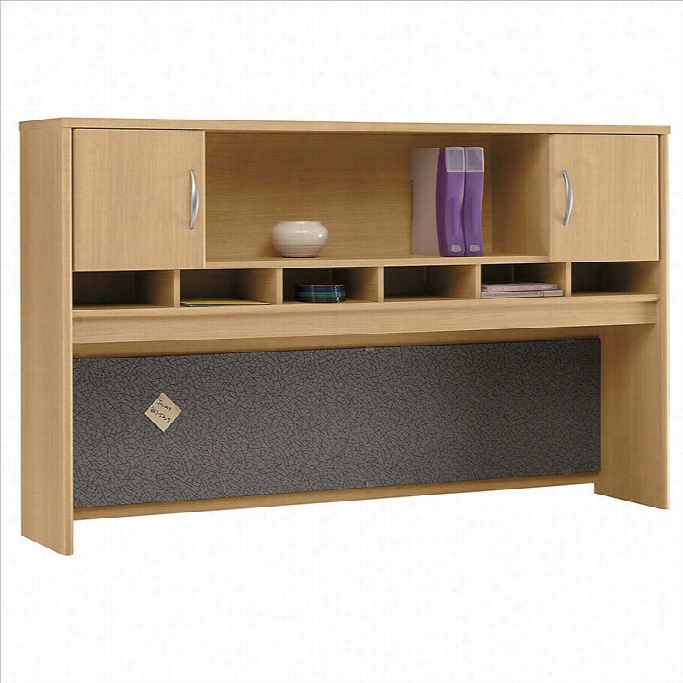 Bush Bbf Series C 72w Hutch (2 Door) I N Light Oaak