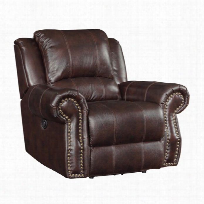 Coaster Rawlinson Faux Leather Power Recliner Int Obacco