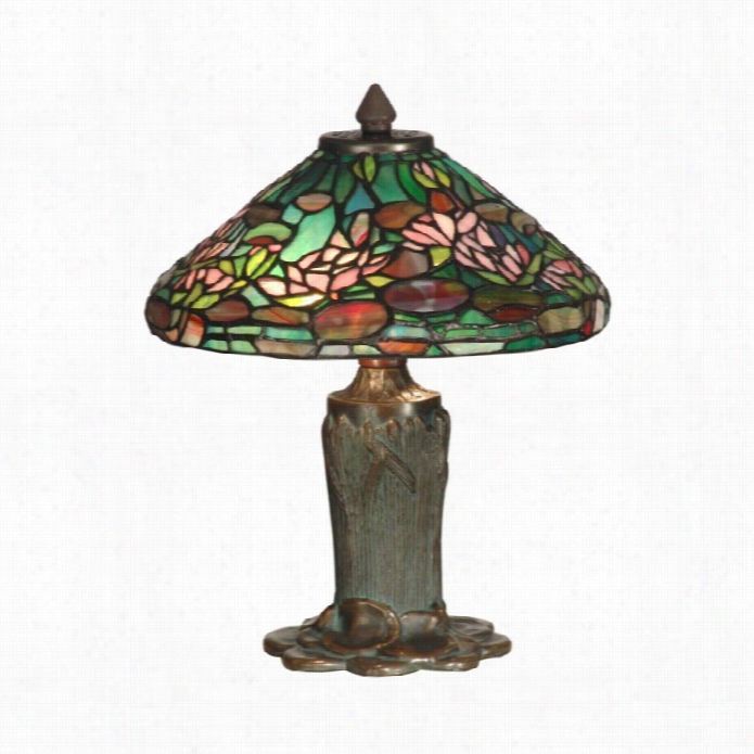 Dale Tiffany Floral Leaf Tiffany Table Laamp