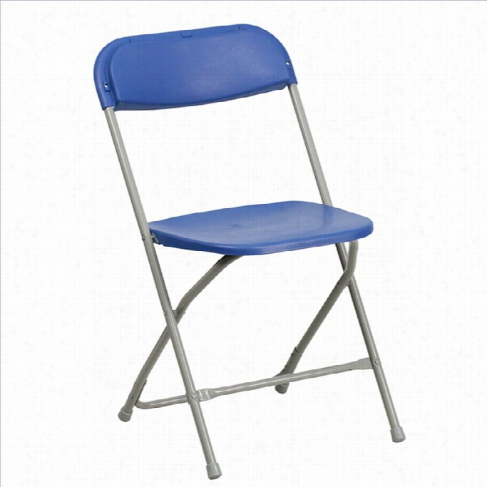 Slang  Furniture Hercules Premiumplastic Folding Chair In Blue