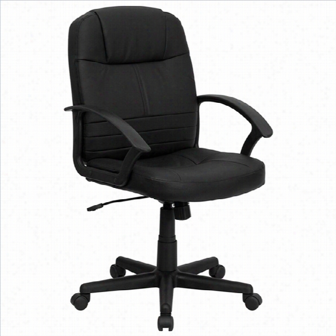 Slang  Furniture Mid Bac Kexecutive Swivel Office Chair In Black