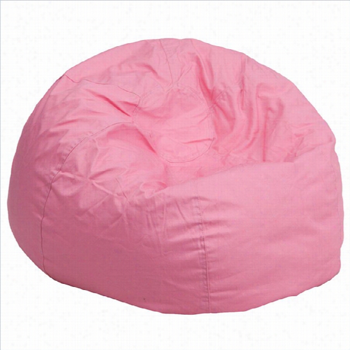 Flash Furniture Oversized Solid Bean Bag Chair In Pink