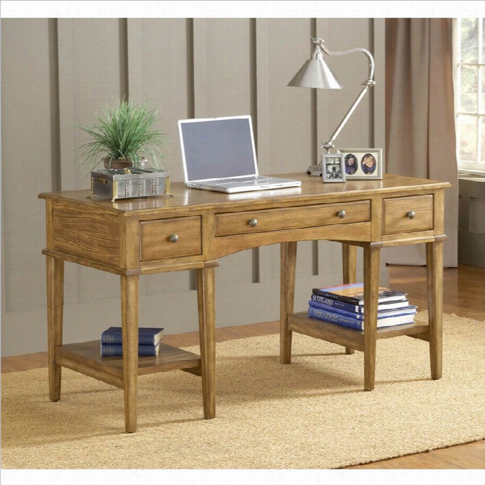 Hillsdal Gresham Desk In Medium Oak