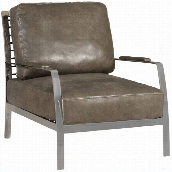 Hooker Furniture Leather Arm Chair In Palomar Luxury