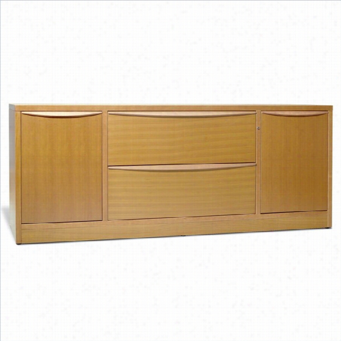 Jesper Office Sit And Stand Credenza In Maple