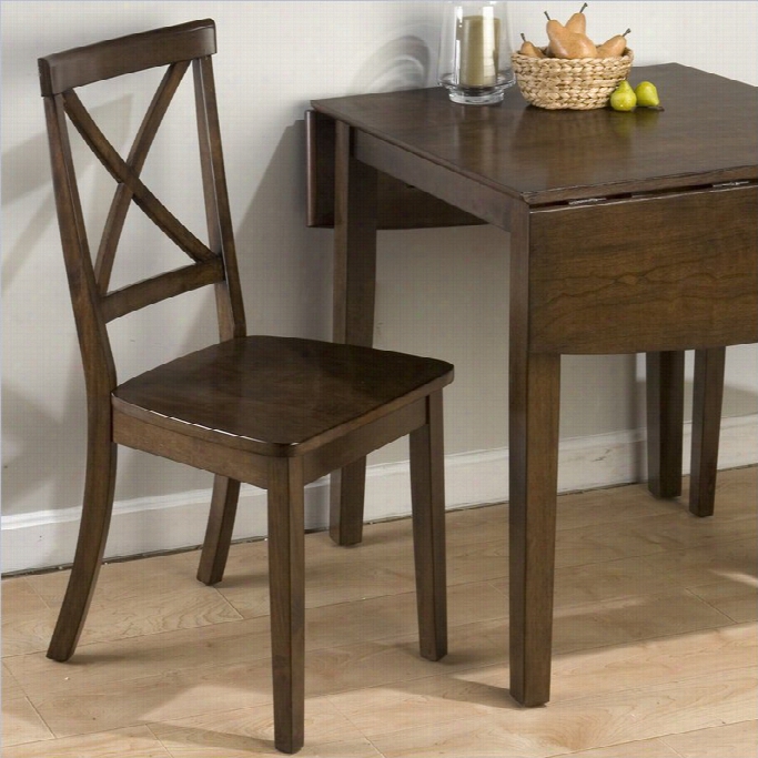 Jofra N X Back Dining Chair Iin Taylor Brown Cherry (set Of 2)