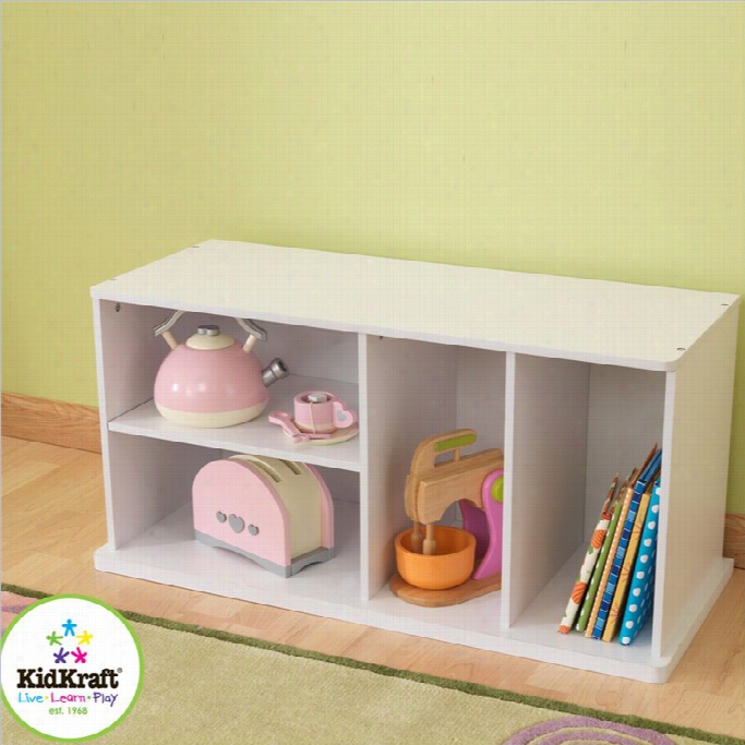 Kidkraft Storage Unit With Shelvs In White