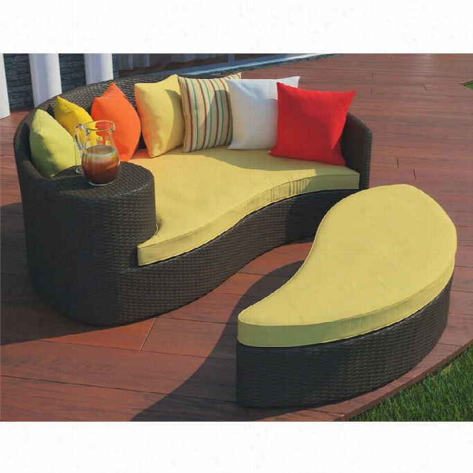 Modway Taij I Patio Dayed In Brown And Yellow