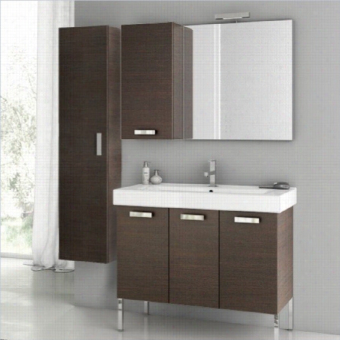 Nameek's Acf 37 Cubical 8 Piece Staning Bathroom Vanity Set In  Wenge