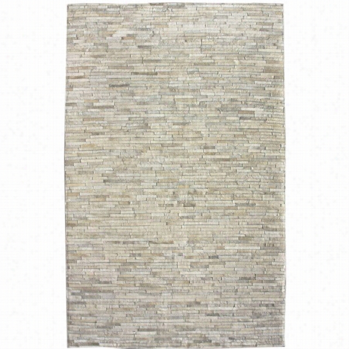 Nuloom 5' X 8' Hand Woven Clarity Patchwork Cowhide Rug In Beige