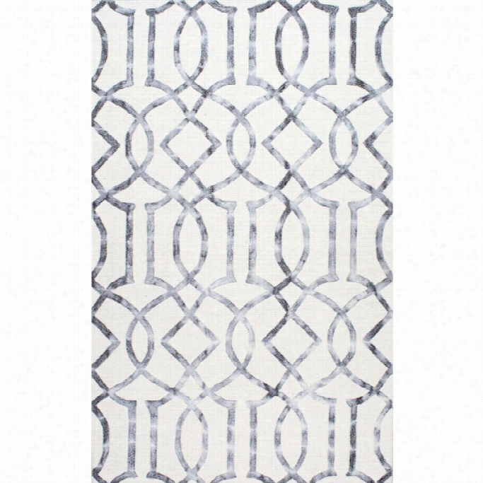 Nuloom 7' 6 X 9' 6 Hand Tufted Lucredia Rug In Silver