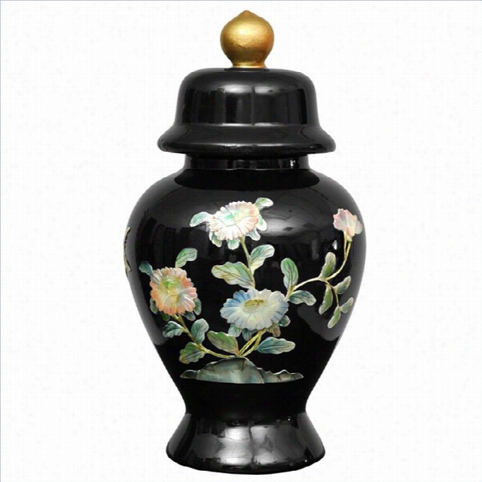 Oriental Furniture 11 Teemple Jar Inn Black