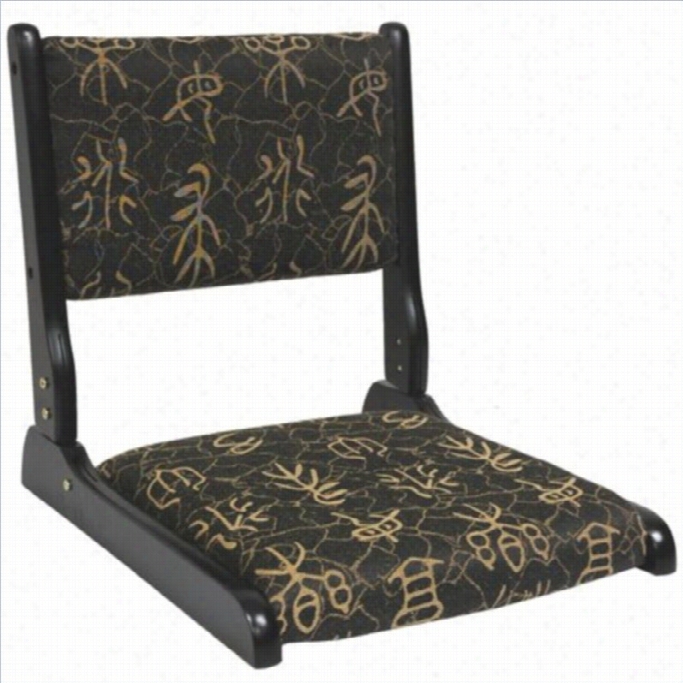 Oriental Furnitrue Zaisu Tatami Chair In Black