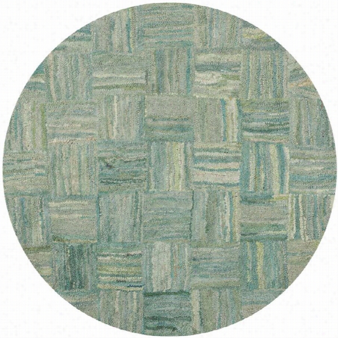 Safavieh Nantucket Green Contemporary Rug - Round 6'