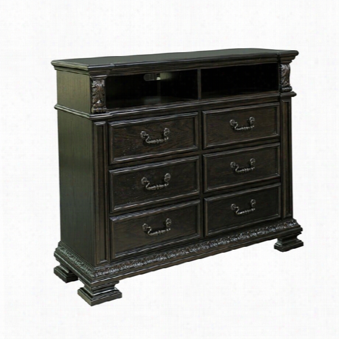 Samuel Lawrence Furniture Monarch Mdia Cchest In Black