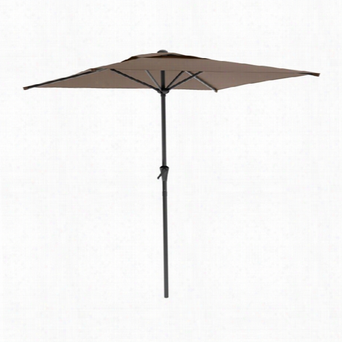 Sonax Corliving Square Patio Umbrella In Yellowish-red Brown