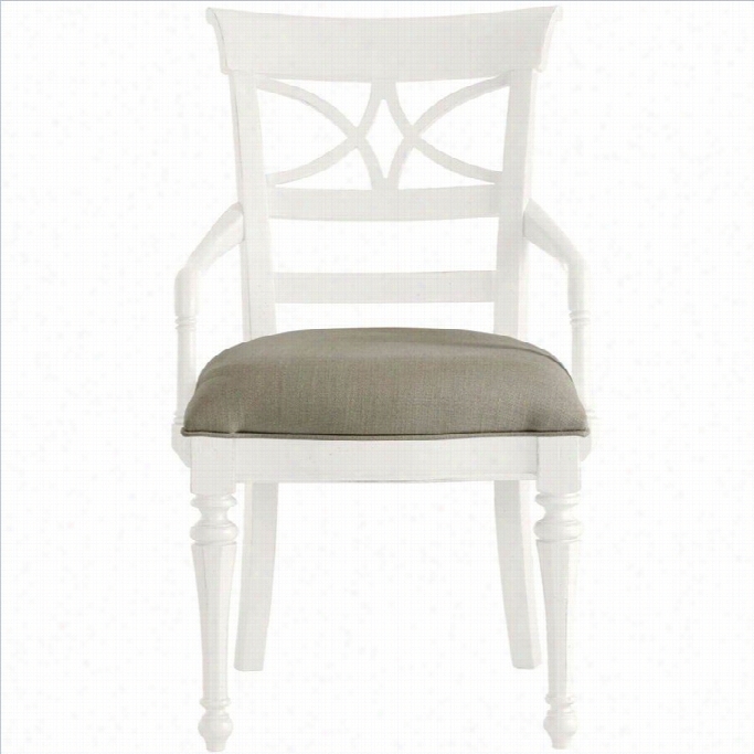 Stanley Furniture Coastal Living Rtreat Sea Watch Arrm Diing Chair In Saltbox White