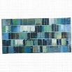 Uttermost Glass Tiles Hand Painted Canvas Modern Art