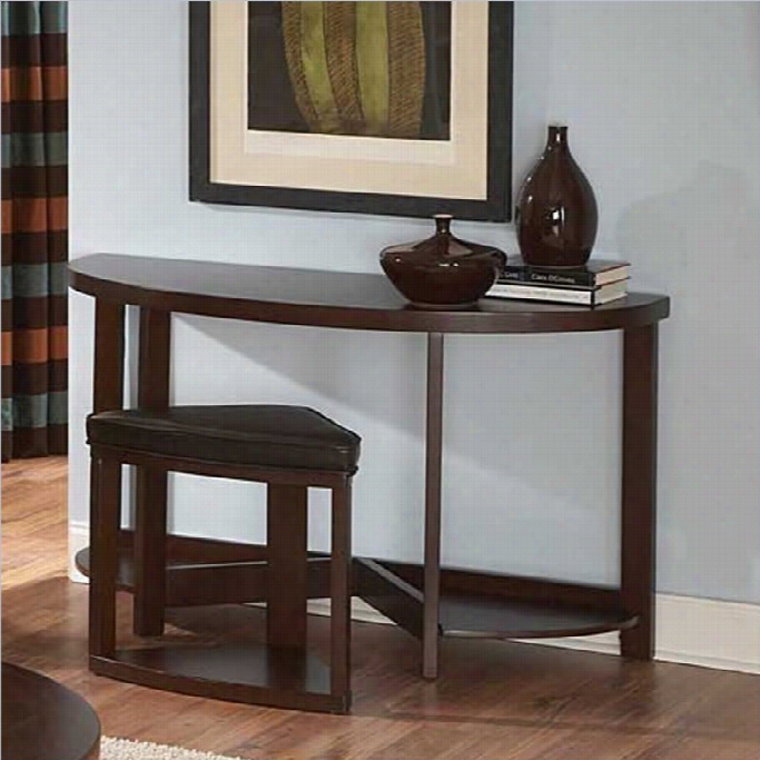 Tren Thome Brussl Ii Console Tble With Stool In Cherry