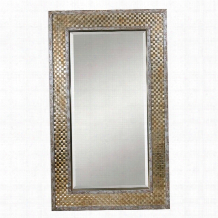 Uttermost Mondego Woven Nickel Mirror
