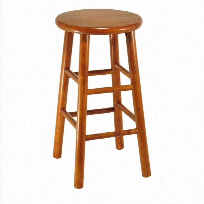 Winsome 24 Counter Bar Stools In Cherry (set Of 2)