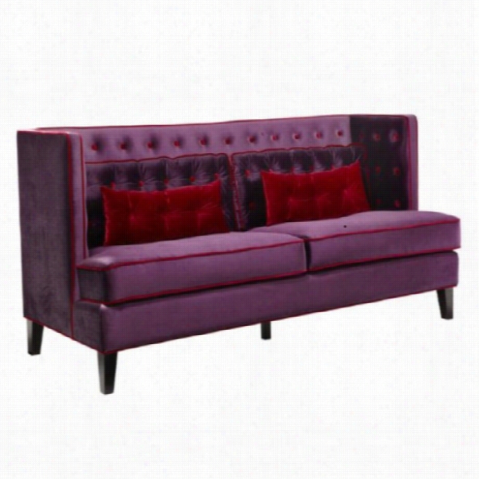 Armen Living Moulin Loveseat Inp Urple And Red Pipng