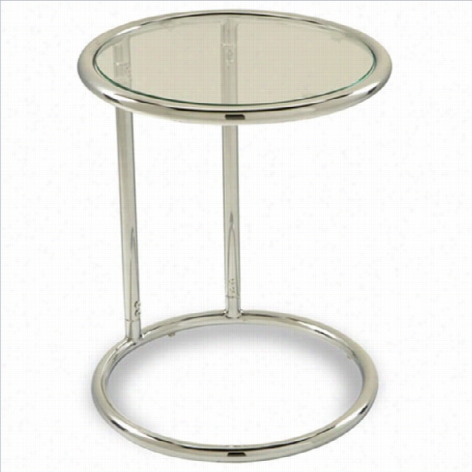 Avenue Six Yield  Glass Circle Table
