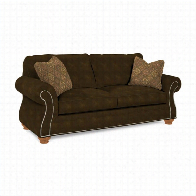 Broyhill Laramie Brown Queen Goodnight Sleeper Sofa In Atgic Heirlooms