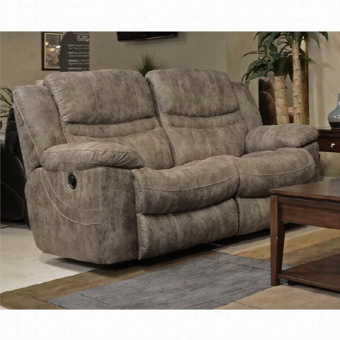 Catnapper Valiant Rocking Reclining Loveseat In Marble