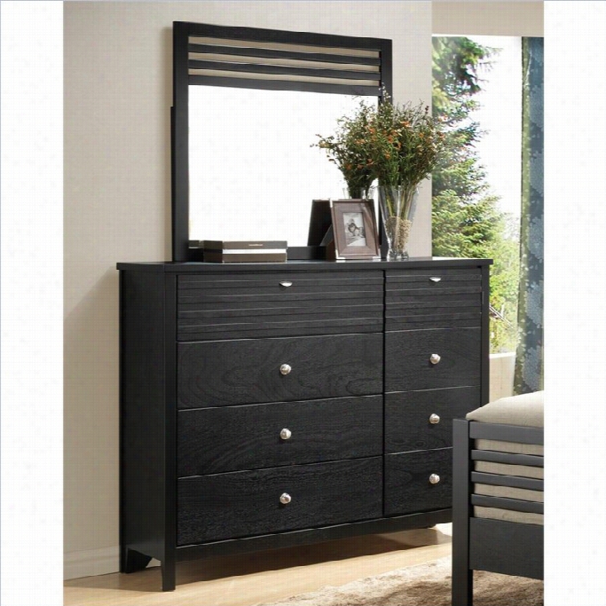 Coaster Richmond Dresser Andd Mirror Set In Black