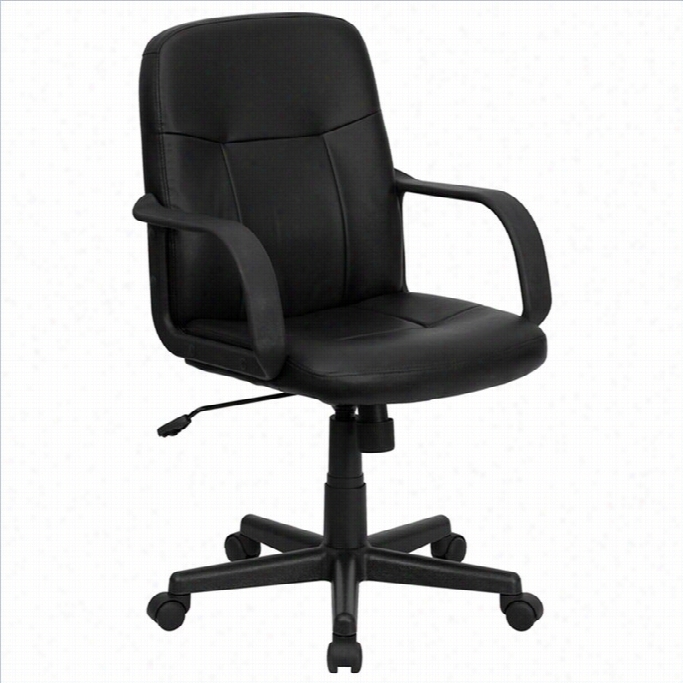 Flash Furniture Mid Back Glove Vinyl Executive Office Chair In Black